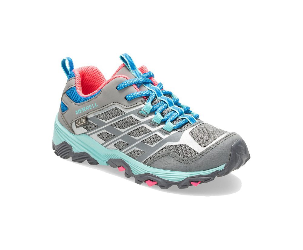 Merrell Sneakers Grey - Moab FST Low Waterproofs - Kids 47ZEXJCIW